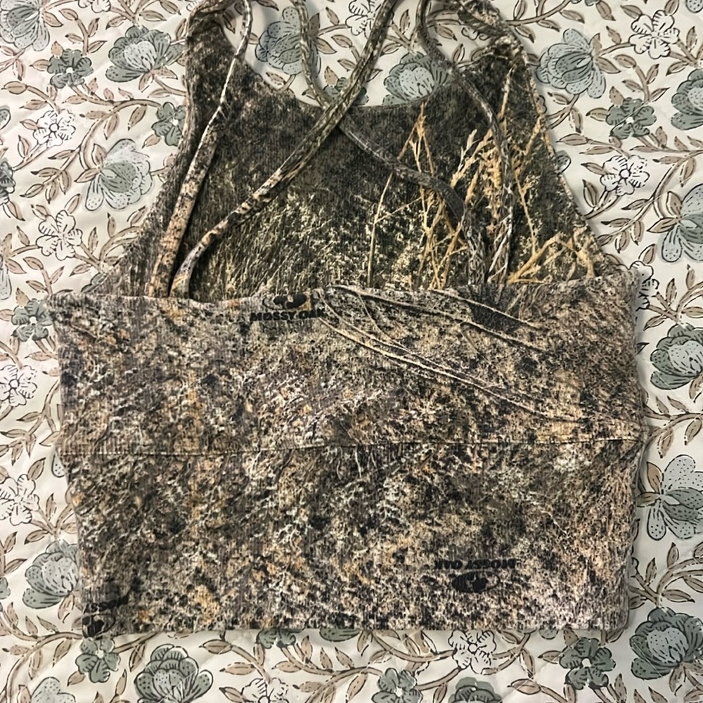 Tribe Kelley Mossy Oak Cropped Tank (brush)